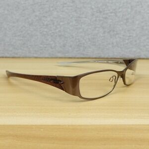 Oakley Eyeglasses Frames Womens Brown Titanium Rectangle 51-15-130 Chocolate